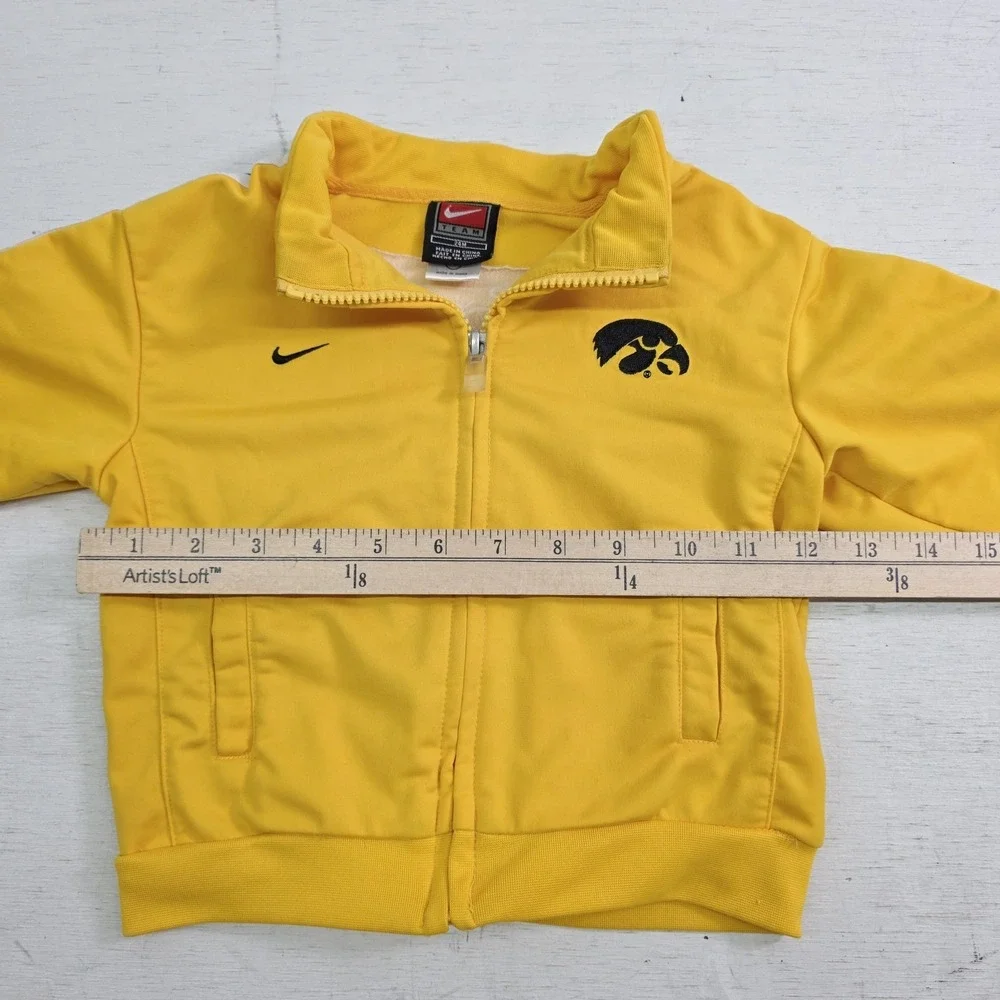 Nike On‎ Field Iowa Hawkeys Track Jacket Yellow Black Football Kids Toddlers 24M